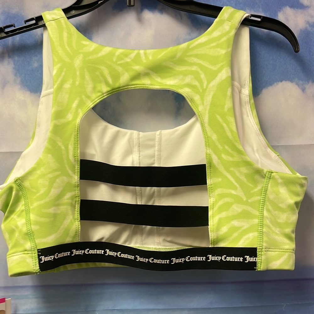 Brand new with tags Woman’s Juicy Couture Sport - Z-pop bra. Size is Large. - Picture 11 of 14